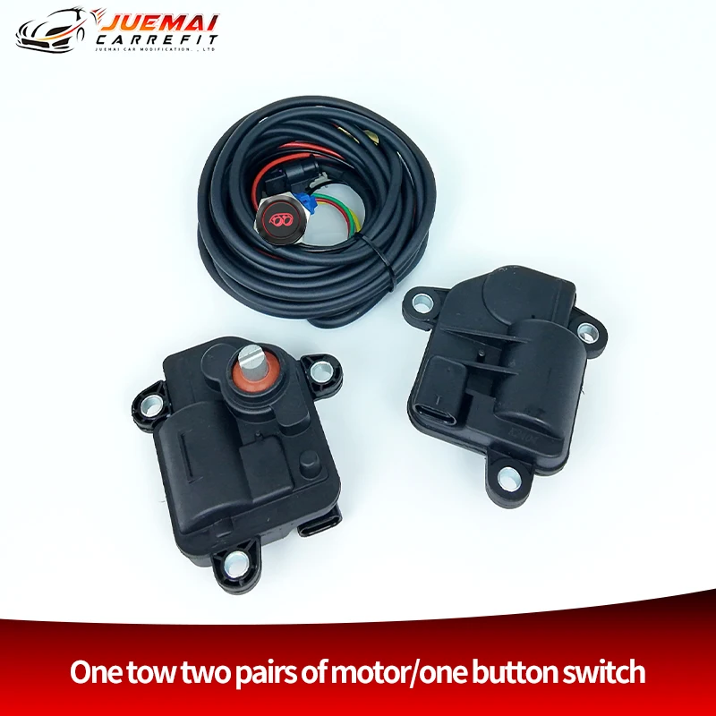 JUEMAI Auto-accessoire 2 stuks Variabele elektrische adapter Motor Uitlaatregelklep One-Key Button Remote Dual Kit Switch Systems - afbeelding 1