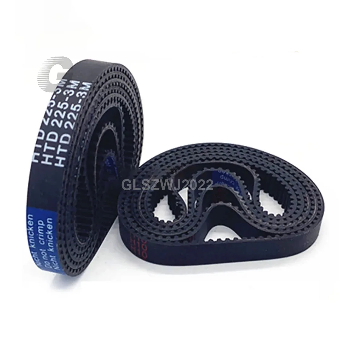 HTD 3M Rubber Timing Belt Width 6 10 15 20mm Length 258mm - 408mm Closed Loop Synchronous Belt Pitch 3mm 86Teeth - 136Teeth