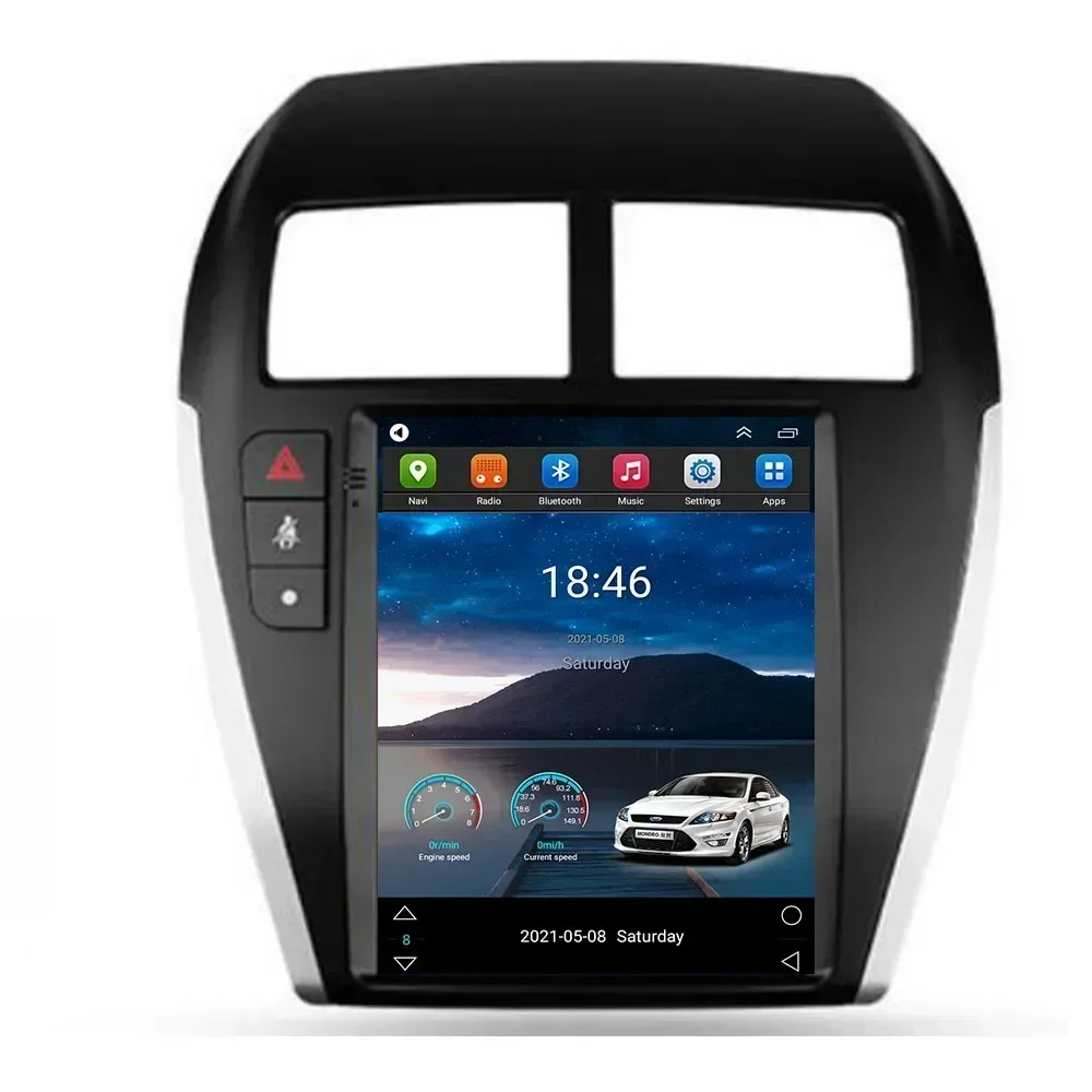 Pantalla Tesla QLED 8G 128G para Mitsubishi ASX 1 2010 - 2016 Radio de coche navegación GPS estéreo reproductor de vídeo Multimedia Android 13,0