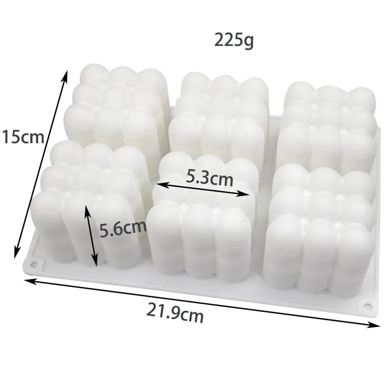 3D Bubble Ball Silicone Candle Mold for Crafting