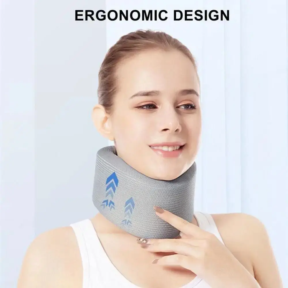 New Adjustable Neck Support Men Women Portable Brace Neck Pain Relief Sleeping Relieve Pressure Sponge Neck Cervical Collar