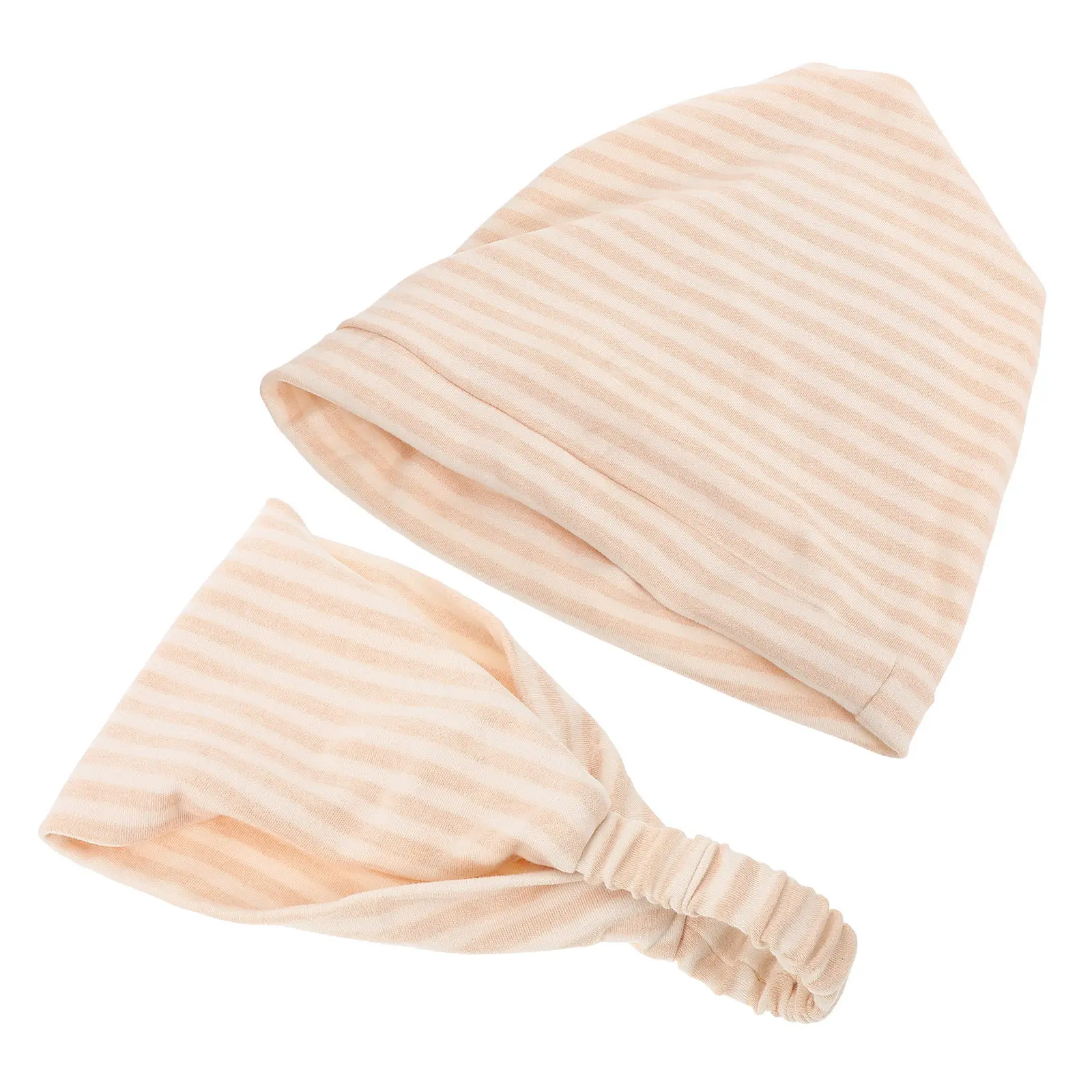 

2Pcs Postpartum Breathable Cotton Hat Warm Headscarf Windproof Maternity Protective Sleeping Cap Simple Confinement Comfortable