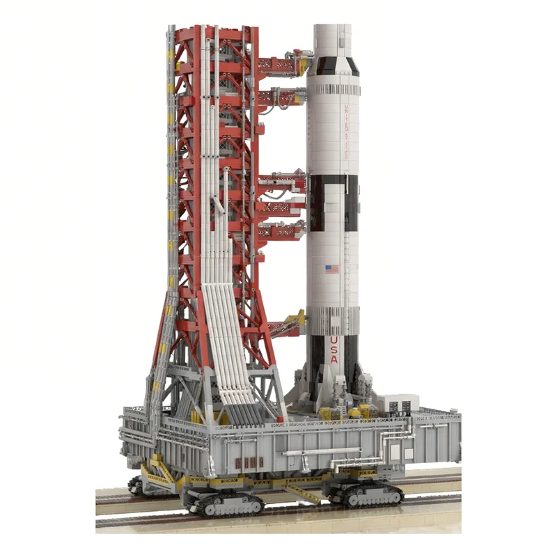 2561pcs MOC Apollo-Era Crawler Transporter Saturn V Space Model Building Blocks Toys Display Assemble Education 3D Creative