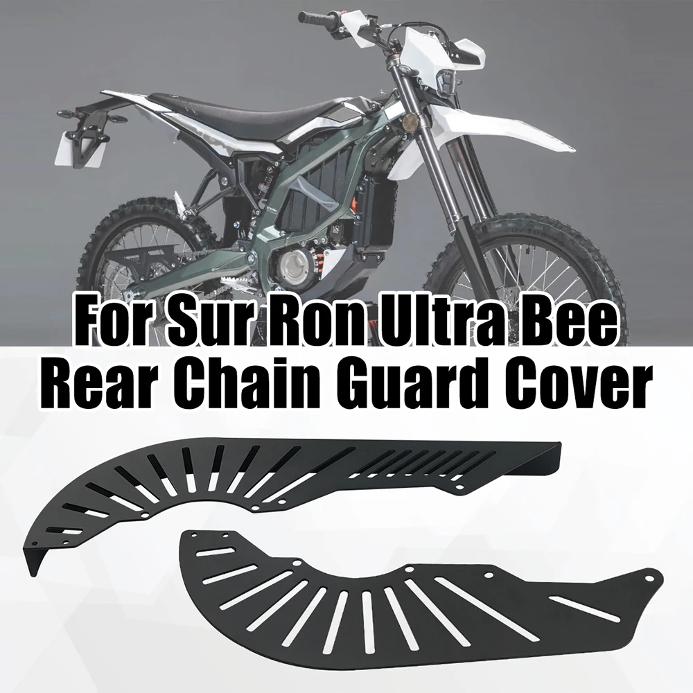 Motorcycle CNC Chain Guard Cover Protection For Sur-Ron Ultra Bee Off-Road Electric Vehicle Rear Sprocket Protection Cover