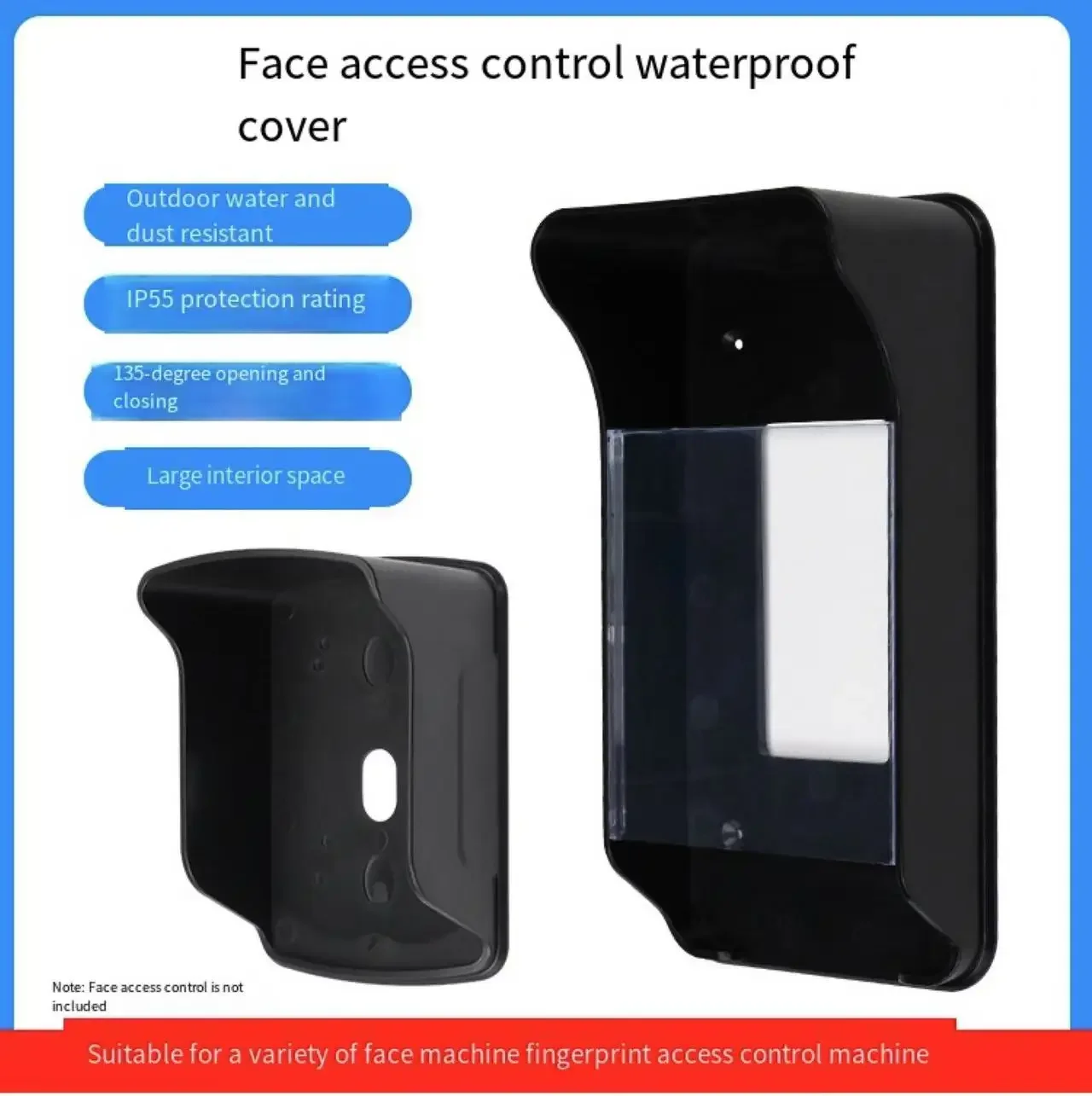 

Access Control Rain-proof Card Reader Waterproof Cover Attendance Machine Rain Cover Outdoor Rain Protection Box