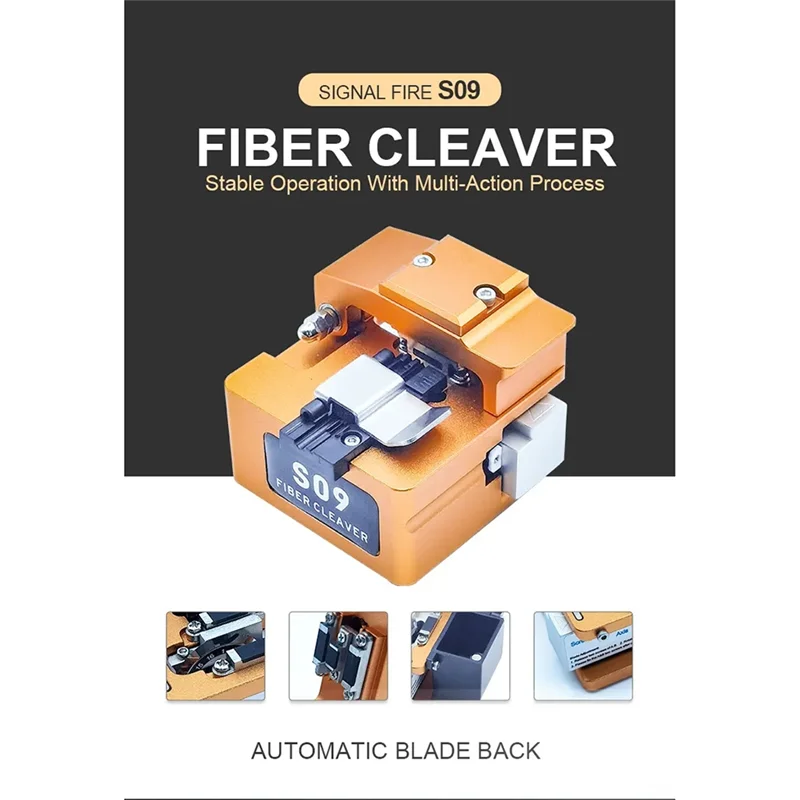 

High Precision Fusion Splicer Optical Fiber Cutter Cutter FTTH Optic Fiber Cleaver S09-AU47