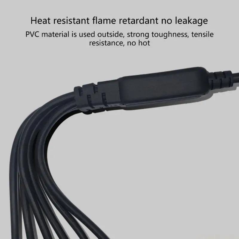 E56B PDU Servers C14 to 6xC13 Splitters IEC320 Power Extension Cable 100cm/39.37in