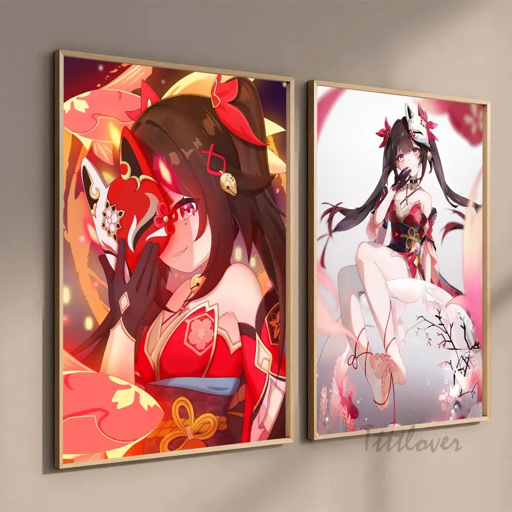 Sparkle Honkai Star Rail Anime Girl Poster Paper Print Home Living Room Bedroom Bar Restaurant Cafe Art Painting Decoration