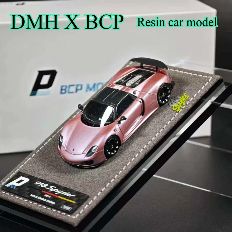 DMH X BCP 1:64 Modelo de Coche de Resina 918 Hard Top, Set de Coches de Simulación, Artículo de Colección para Adultos, Decoración, Regalo para Niño