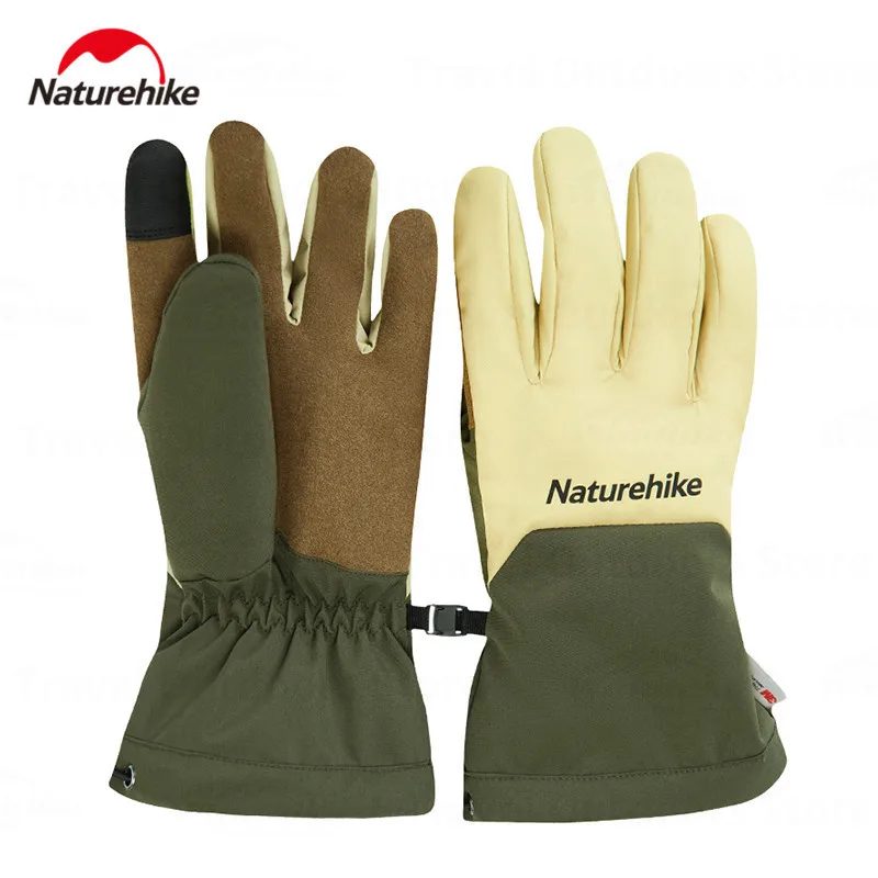 Naturehike Gloves Winter Warm Waterproof Anti-skid Touch Screen Gloves Ultralight Camping Hiking Mountaineering CYY2341KA026