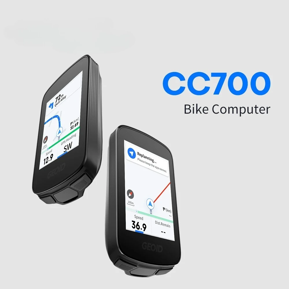 

CC700 Bicycle Computer Wireless Color Screen ANT+ WIFI Bicycle Speedometer IPX7 Waterproof Route Navigation Riding Odometer