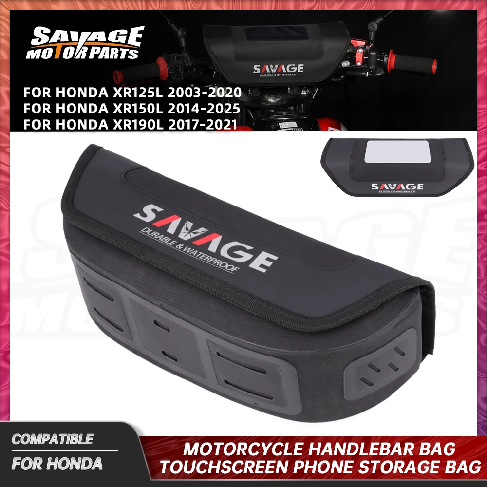For Honda XR150L 2025 Handlebar Bag XR125L XR190L 2003-2024 Motorcycle Accessories Waterproof Handlebar Travel Navigation Bag