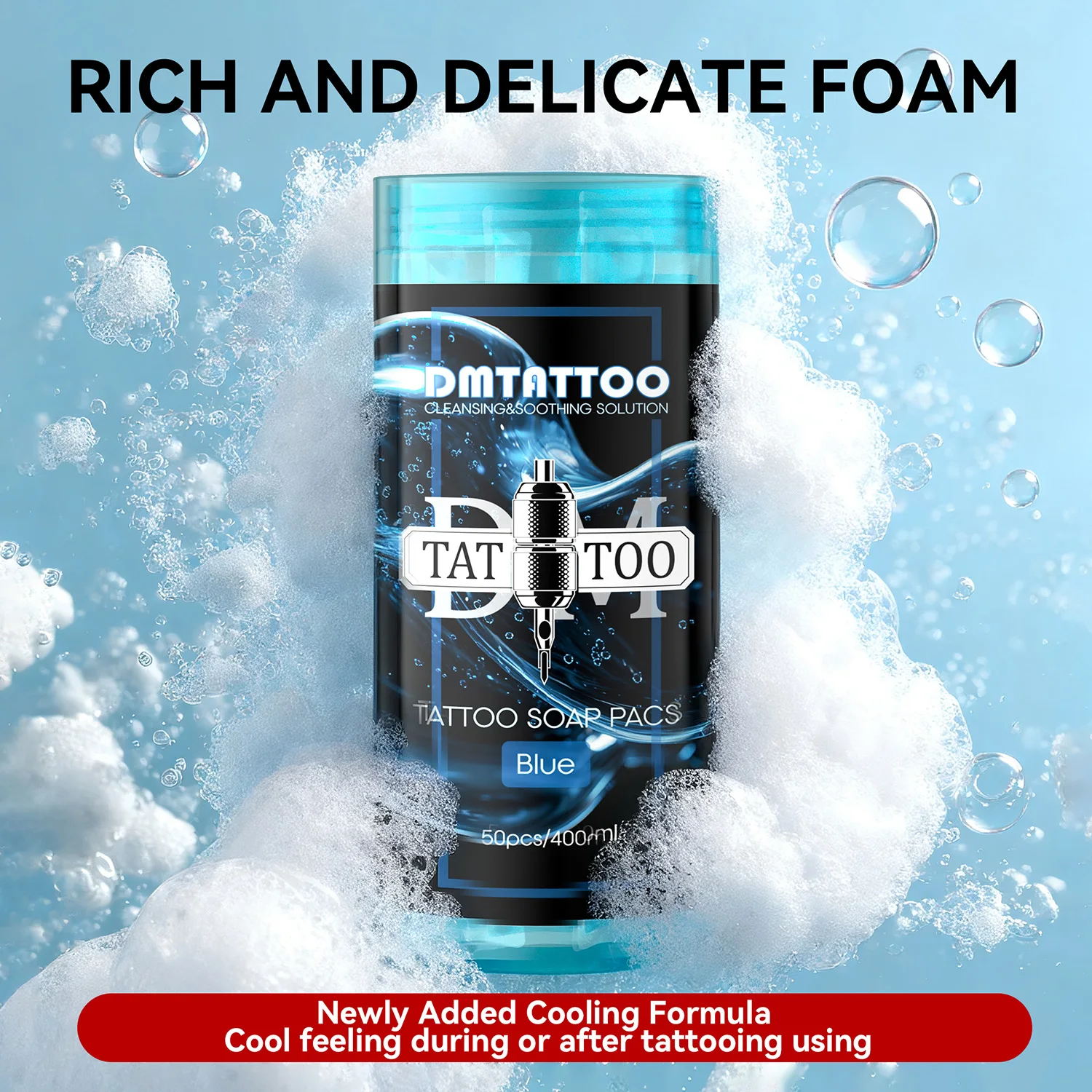 DM 50/25PCS/Bottle Tattoo Soap Pacs moisturize remove impurities Suitable for Professional Tattoo Artists Tattoo Accessories
