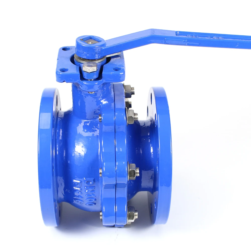 DN15-DN300 Ductile Iron body CF8 disc Carbon steel  long handle ball valve price