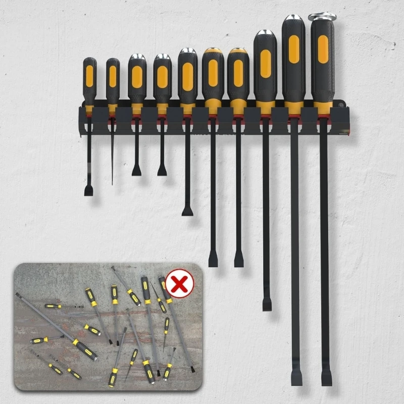 Heavy Duty Carbon Steel Wall Mounted Grip Storage For Pliers And Wrenches
