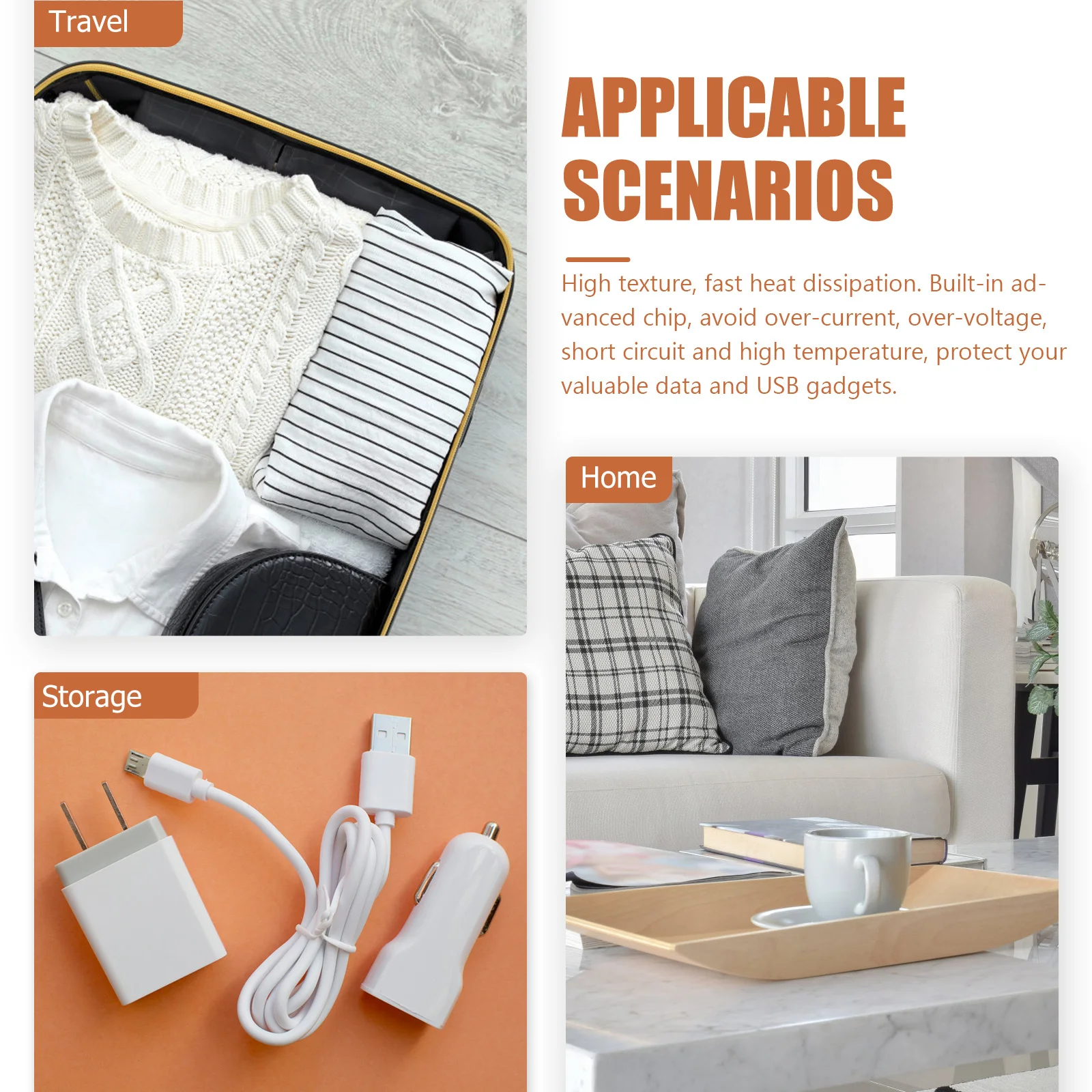 

USB Hub Extension 4 Ports for Laptop Aluminum Alloy Material Fast Heat Dissipation Over-Current Over-Voltage Protection Easy to