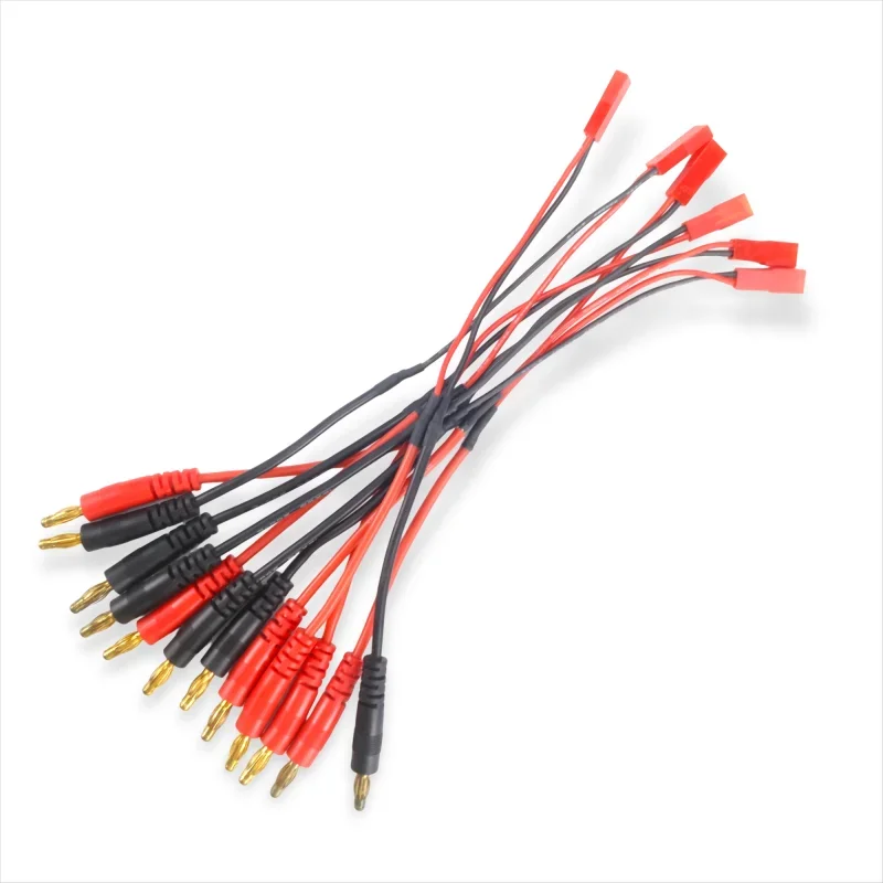 

100%NEW 1/2/6pcsJST TO 4mm 4.0 150mm Banana Plug Bullet fits B6 Charger Battery Connector Adapter Cable for Lipo Battery Charger