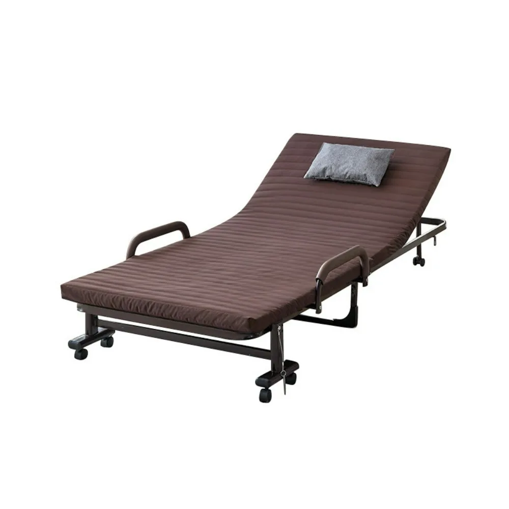 

Two-Fold Folding Bed – Portable Office Nap Recliner for Adults, Simple Single Camp Bed for Home, Hospital & Escort Use