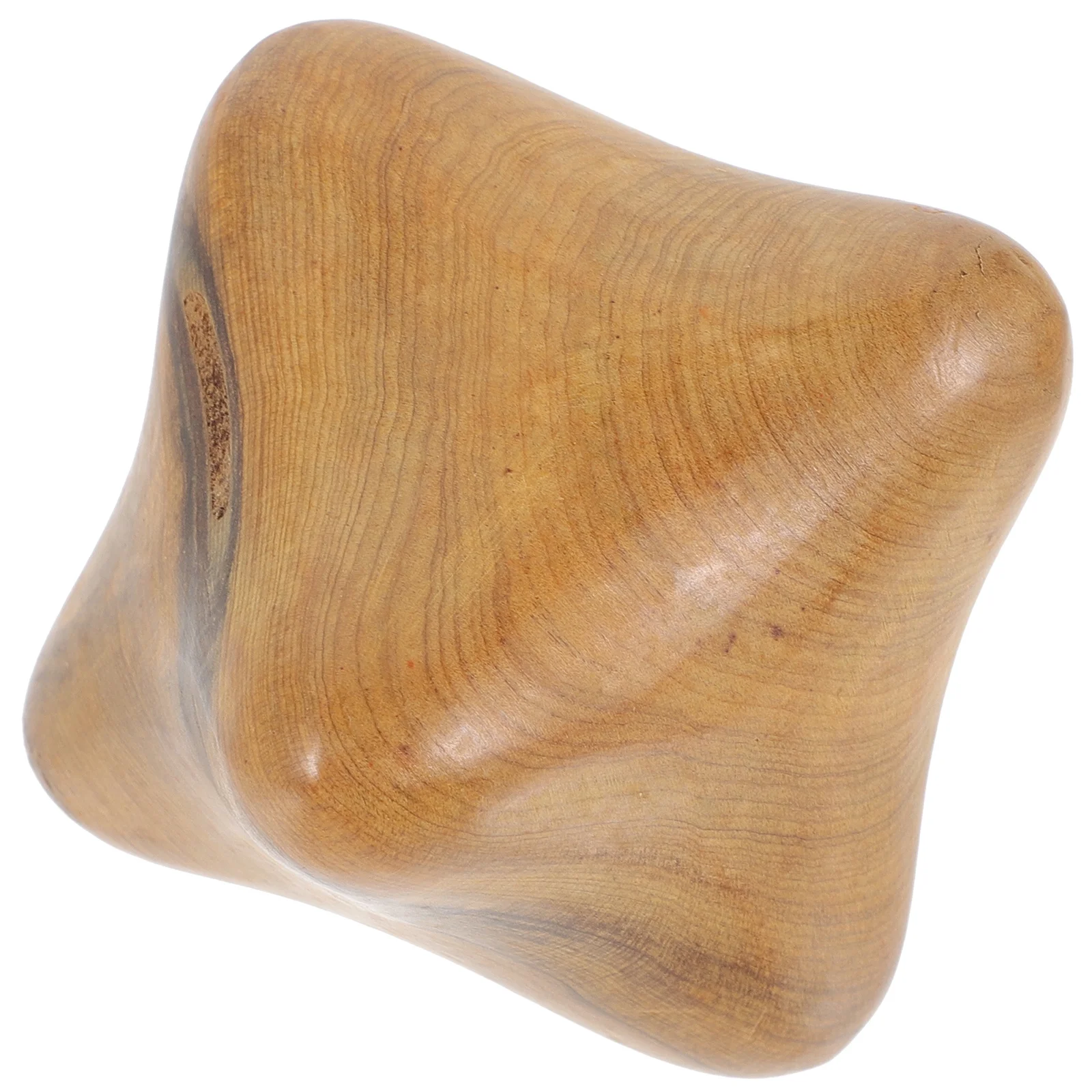 Bola massageadora de madeira hexagonal para alívio do estresse, circulação sanguínea, dispositivo de ferramenta de exercício manual, massageador de madeira