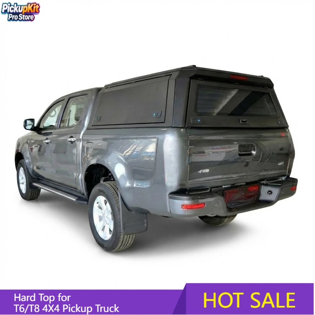 

Wholesale Instock Black Aluminum Alloy Hardtop Canopy for T6/T8 4X4 Pickup Truck Camper Topper