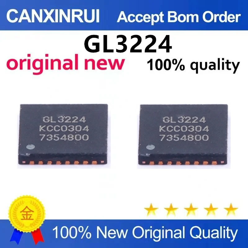 （5pcs-10pcs）Brand new original GL3224 QFN-48 package patch USB 3.0 expansion chip, LUN main control chip