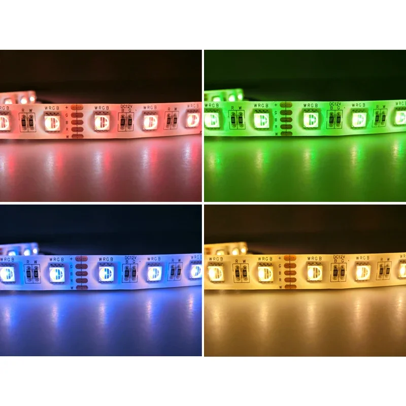 5M/lot DC 12V 24V RGBW/RGBWW 4 color in 1 led chip 60Leds/m 300leds Waterproof IP30/65/IP67 5050 SMD flexible LED Strip light