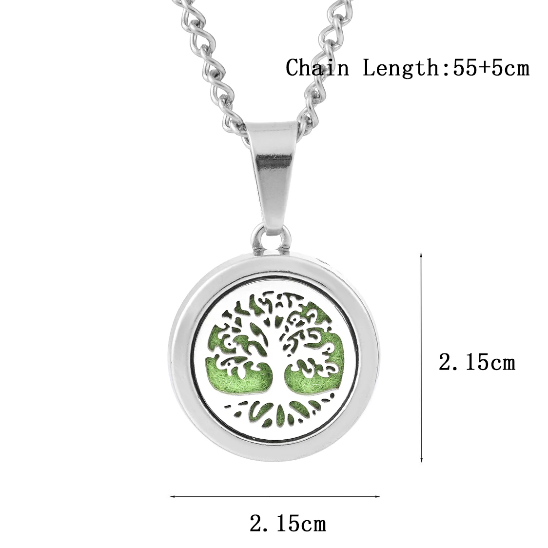 Hot Aroma locket Necklace Tree of Life Aromatherapy Necklace Essential Oil Diffuser Perfume Locket Pendant Women Jewelry Gift