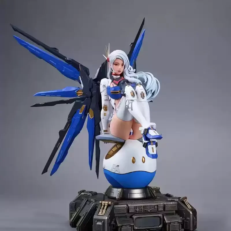 Nuevo 38,5 cm Kube Kubi Anime Gundam madre máquina muñeca señora libre chica máquina armadura Sexy hermosa chica Manual modelo Gk