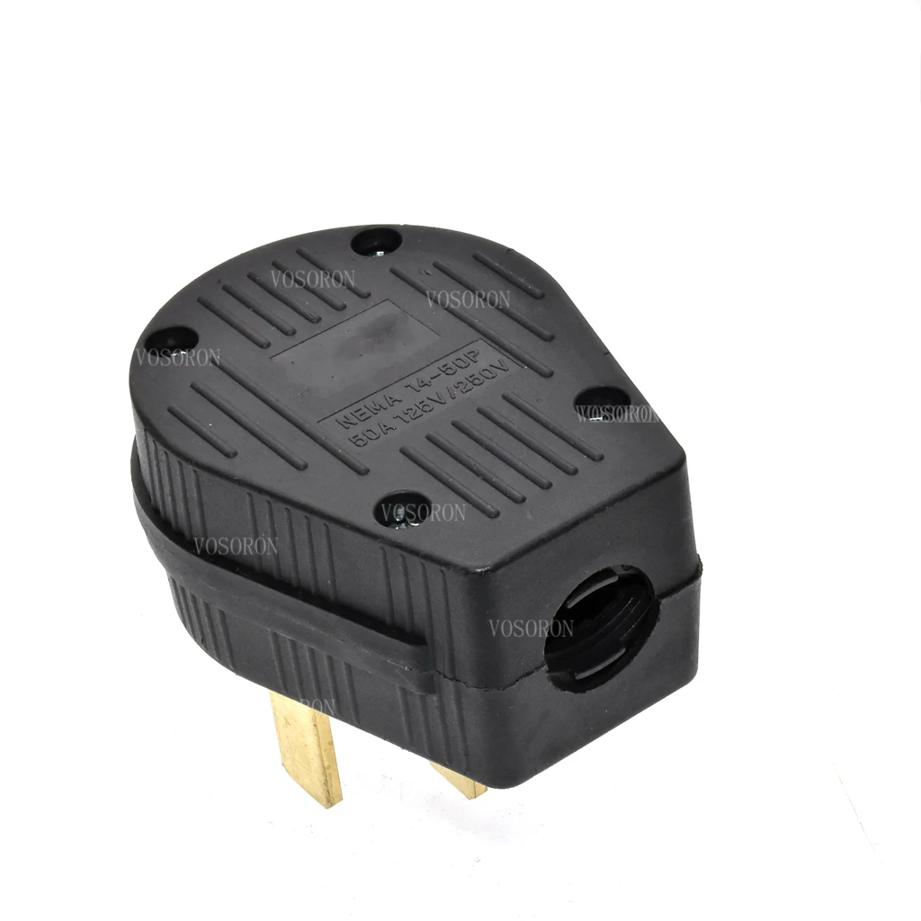 Black 50A 125V/250V NEMA L14-50P L14-50R US 4 pole industry electric plug socket generator Anti-off male female power plug