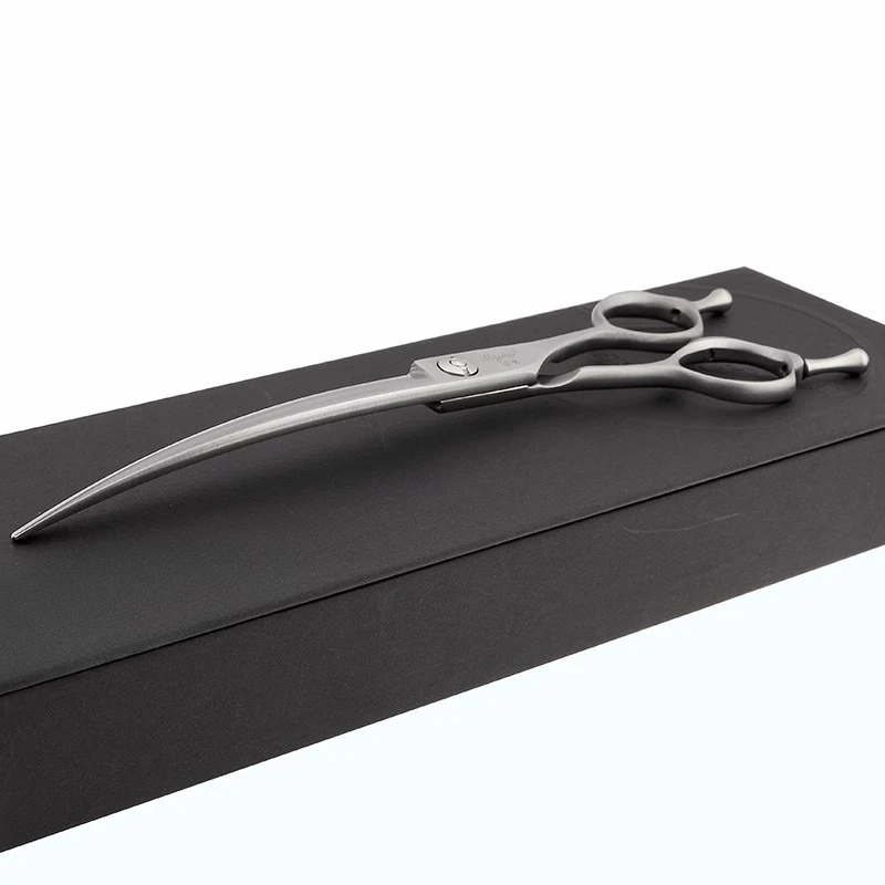 Pet 7-inch trimming scimitar upturned scissors than bear teddy dog styling beauty scissors