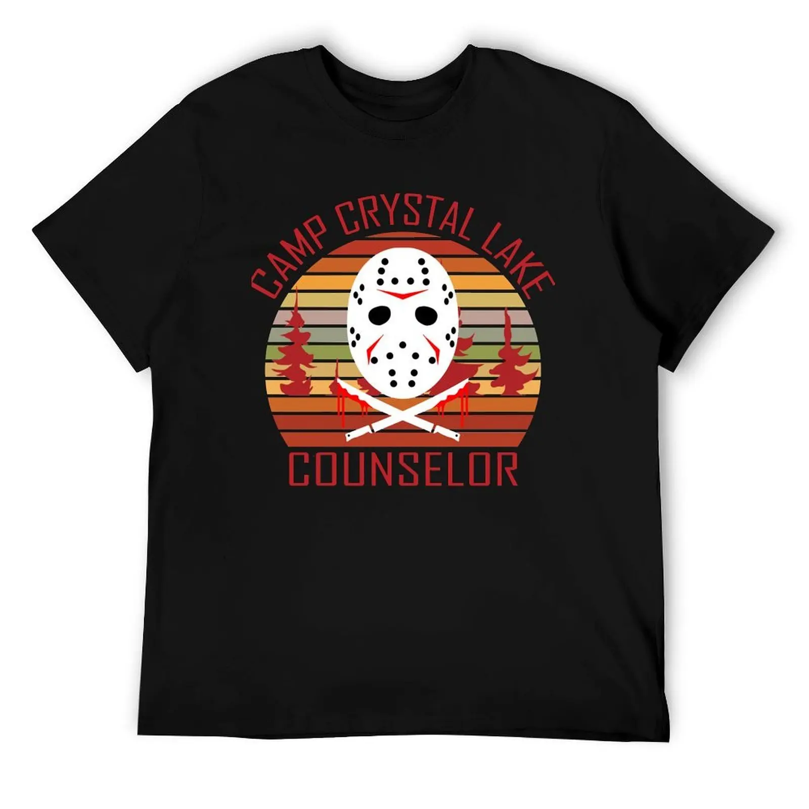 

Женская и мужская футболка Camp Crystal Lake Counselor в стиле ретро, винтажная футболка, мужские футболки для мужчин, летняя футболка
