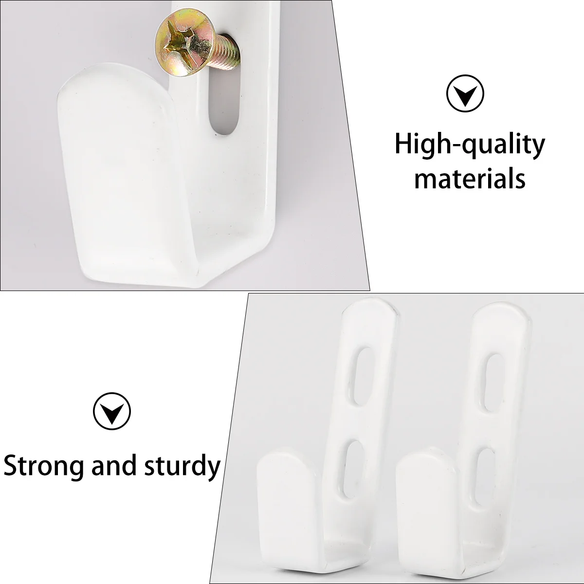 

4 PCS Wooden Ladder Hook Bunk Bed Hooks Brackets Household Hanging Bedroom Holders