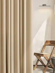 Ready made 100%Polyester linen blackout Solid color for hotel home window curtains for the living room