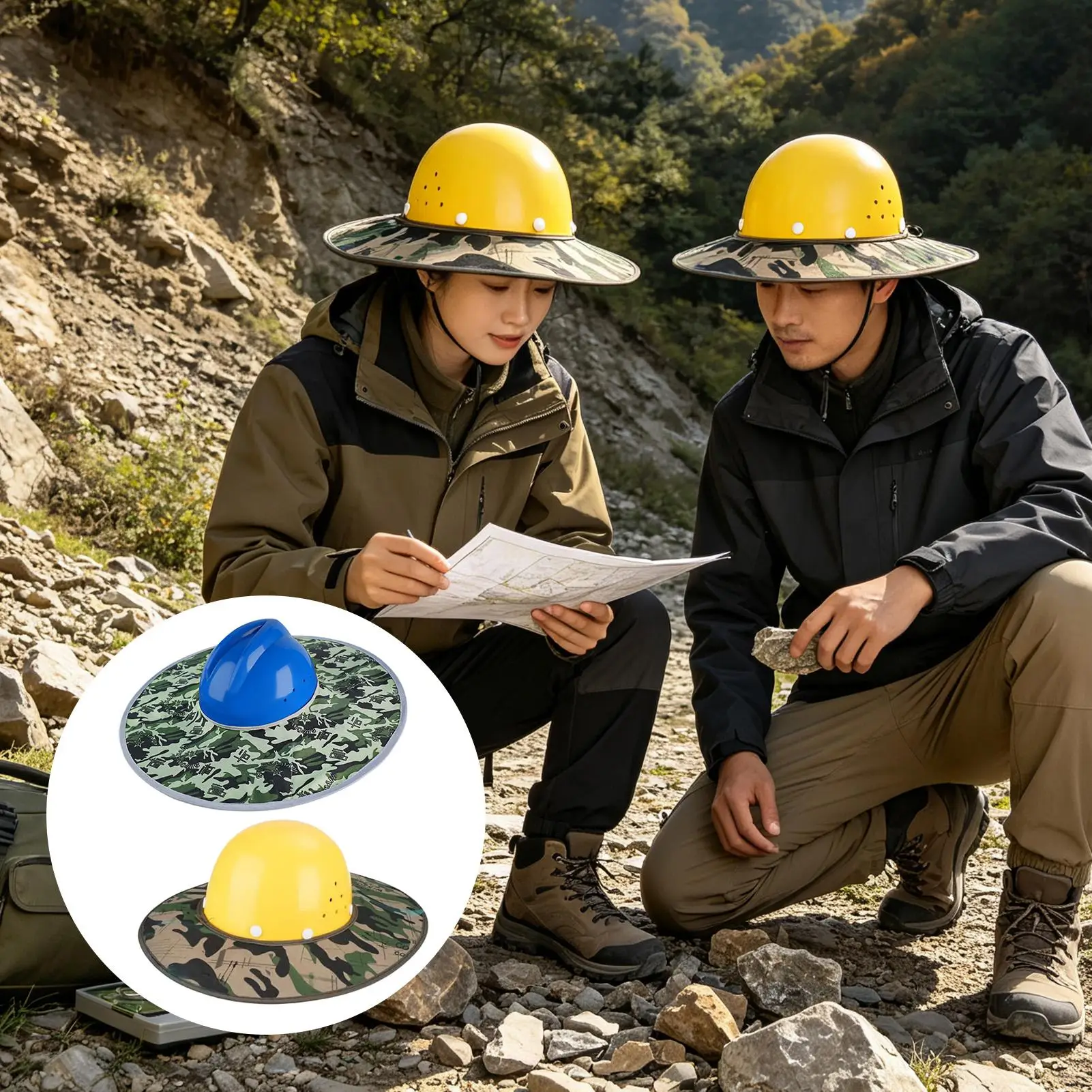 Hard Hat Sun Shade Breathable Mesh Safety Helmet Sunshade Wide Brim Hard Hat Visor For Greenhouse Gardening Fishing Cycling