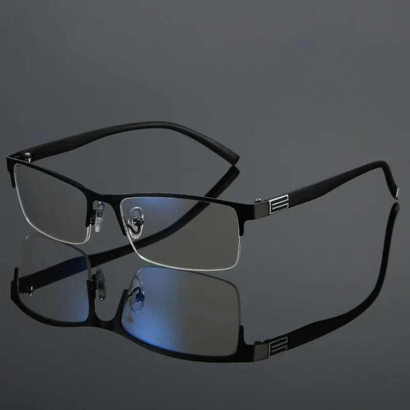Bifokale Business-Lesebrille für Herren und Damen, progressive Sicht, Anti-Blaulicht-Brille, Dioptrien-Brille +1,0 bis +4,0 – Detail 5