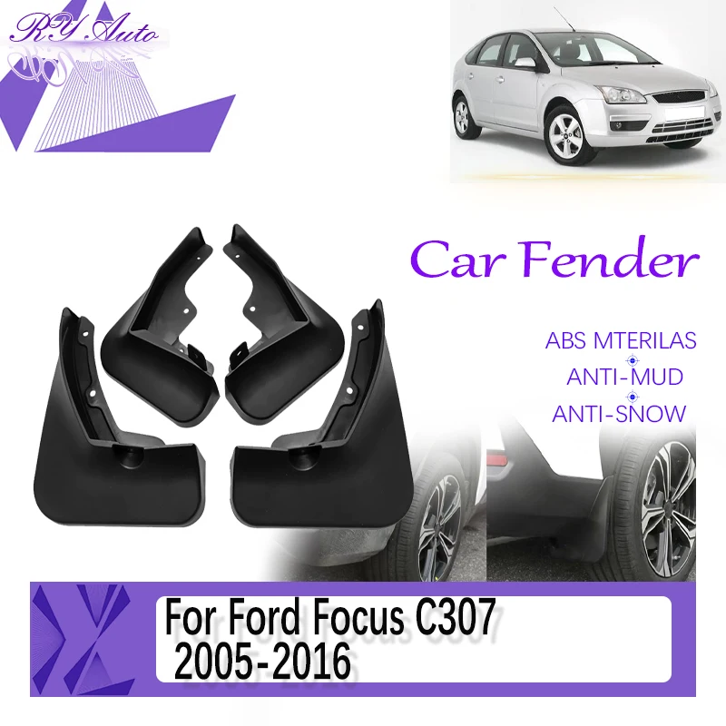 

Car Mud Fender For Ford Focus Classic Mk2 C307 2005~2016 Hatch Sedan-1.8L Antifreeze Mudguard Door Guard Mudflap Car Accessories