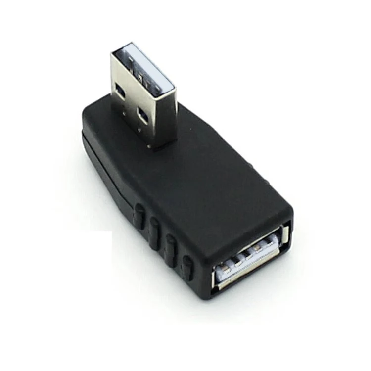 Left/Right/UP/Down Angle 90-Degree USB 2.0 Male 90 Angled USB Female to Male Adapter Cable