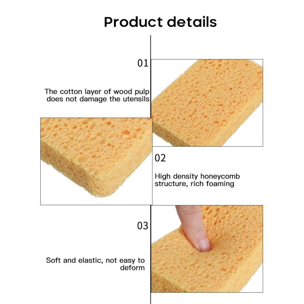 Éponge à récurer en mousse pour livres de cuisine, tampon de ménage, lavage de la vaisselle, pot de lavage, artefact de dégrati age, brosse en coton