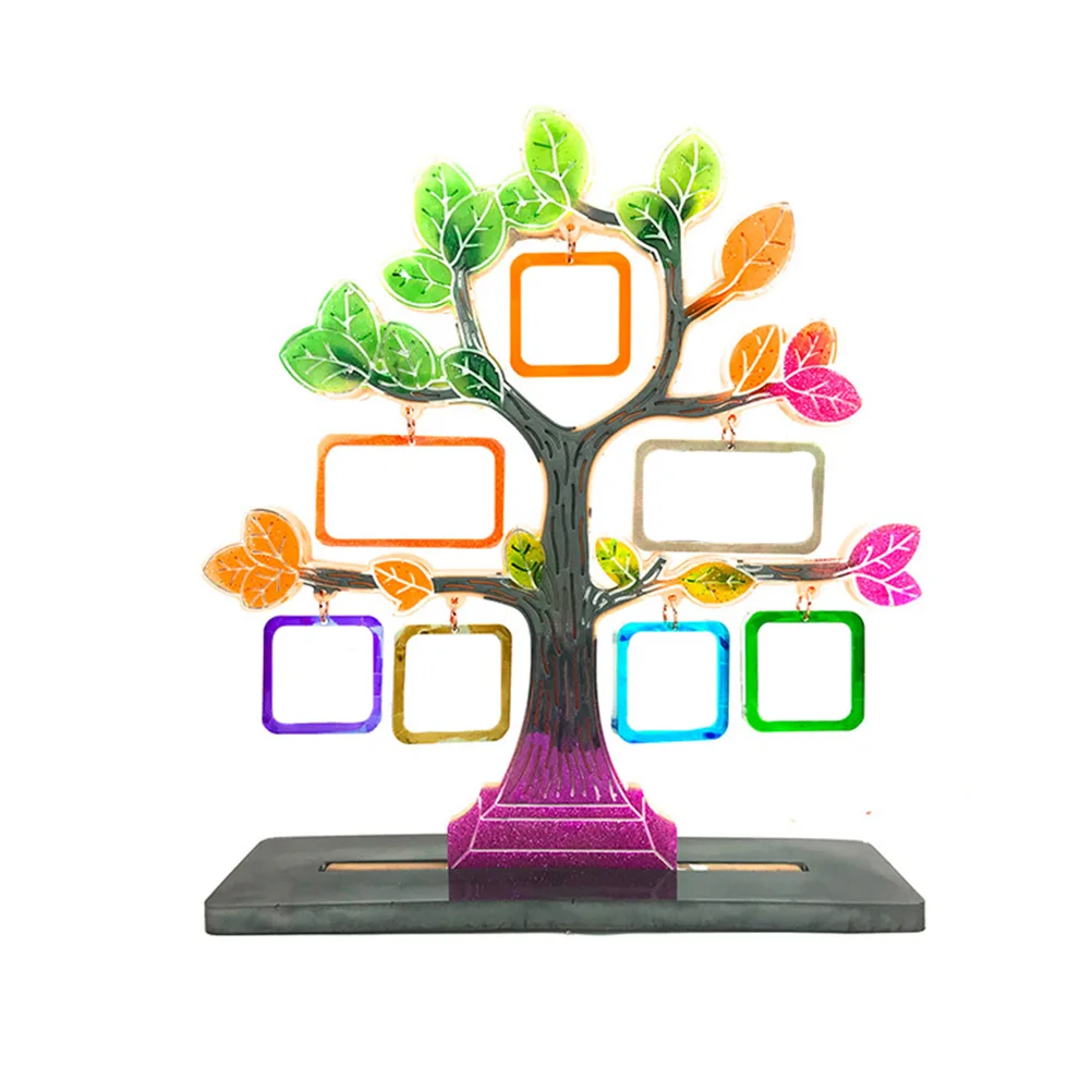 

Photo Frame Mold Silicone DIY Accessory Epoxy Resin Kids Tool White Bracket Desktop Decor Reusable Craft Project Home Office