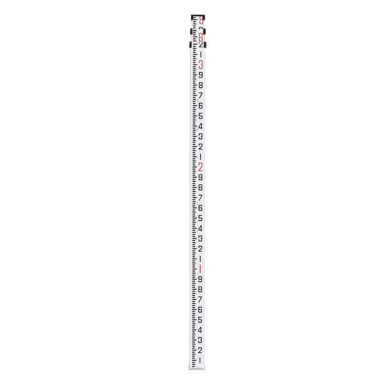 

Aluminum Alloy Elevation Gauge 9-Feet 3-Sections For Construction Sites Topographic Surveying Land Leveling Double-Sided Tenths Scale Telescopic Design Circular Bubble Level Carrying Bag Houses Walls Floors