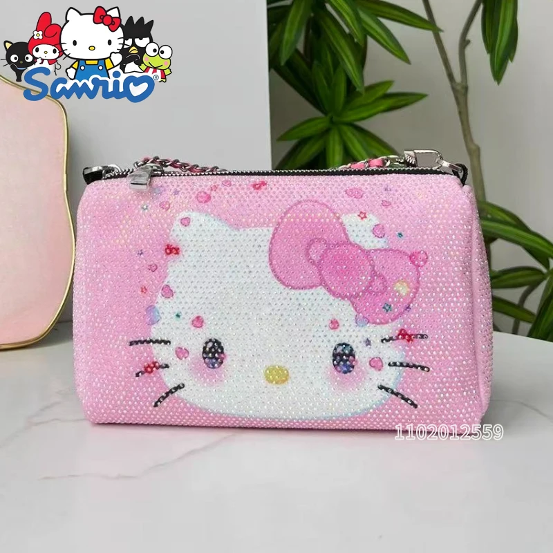 

Hello Kitty новая женская сумка через плечо с бриллиантами розовая модная женская сумка через плечо с бриллиантами женская сумка с героями мультфильмов