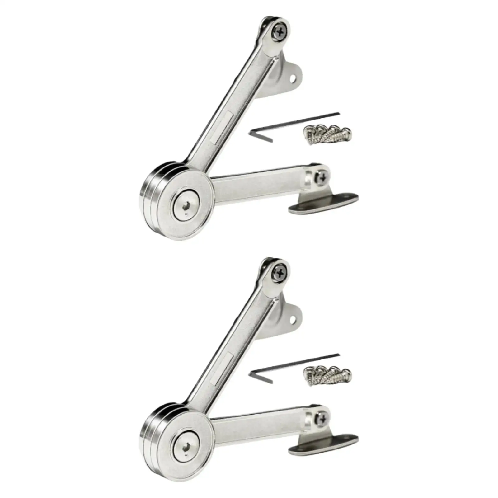 Lift Stay Support Hinge Easy to Install Adjustable High Performance Versatile Zinc Alloy Heavy Duty Smoother Closing for Closet