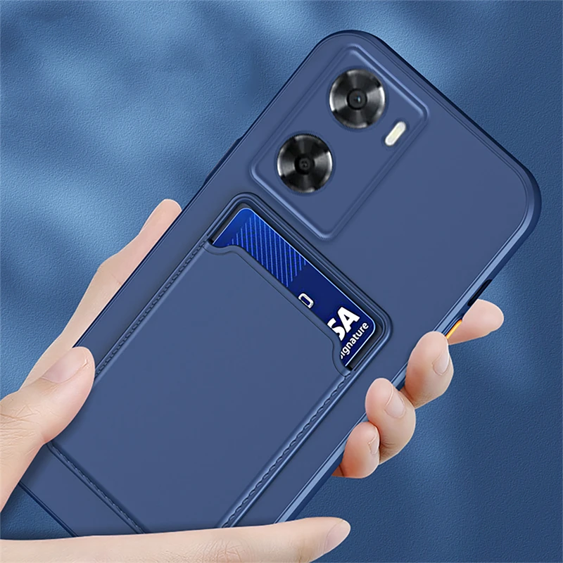 Liquid Silicone Card Holder Case For OPPO Reno 11 10 8  Pro A38 4G Wallet Bag Cover Reno11F Reno10 Reno11 F 5G Protect Funda