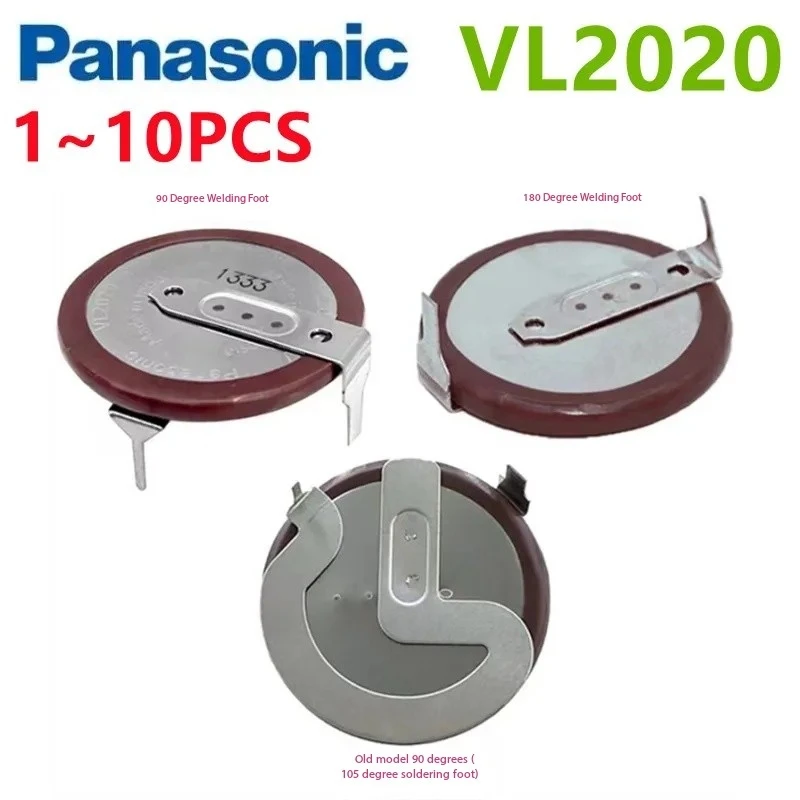 

Panasonic Original VL2020 2020 rechargeable battery lithium battery Legs 90 degrees 105 degrees 180 degrees for BMW mini car key