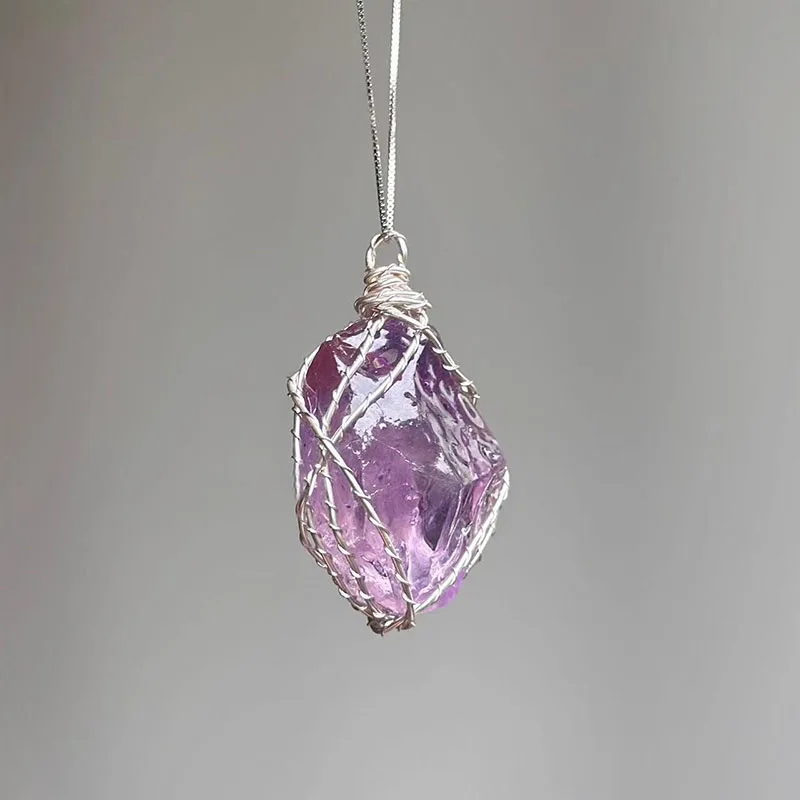 Purple Necklace Unique Design Jewelry Accessory