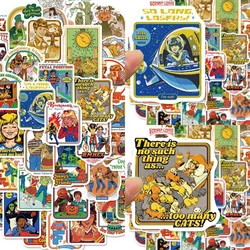 50Pcs Humorous Retro Stickers Cartoon Character Graffiti Stickers DIY Phone Case Water Cup Sticker Pack