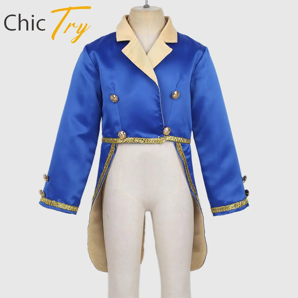 Children Boys Prince Costume Kids Halloween Cosplay Turn-Down Collar Tailcoat Tuxedo Jacket Fancy Dress Up Theme Party Clothes