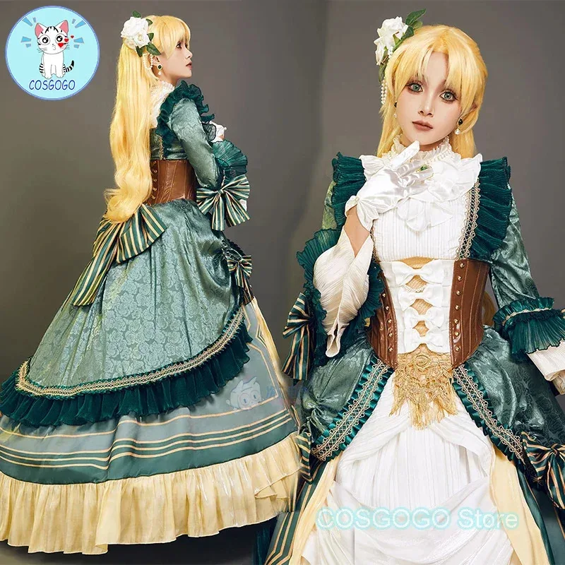 COSGOGO Game Lord Of The Mysteries Audrey Hall Cosplay Costume Halloween Outfits Women Long Gorgeous Lolita Dressa;2'k,8;c' view 3