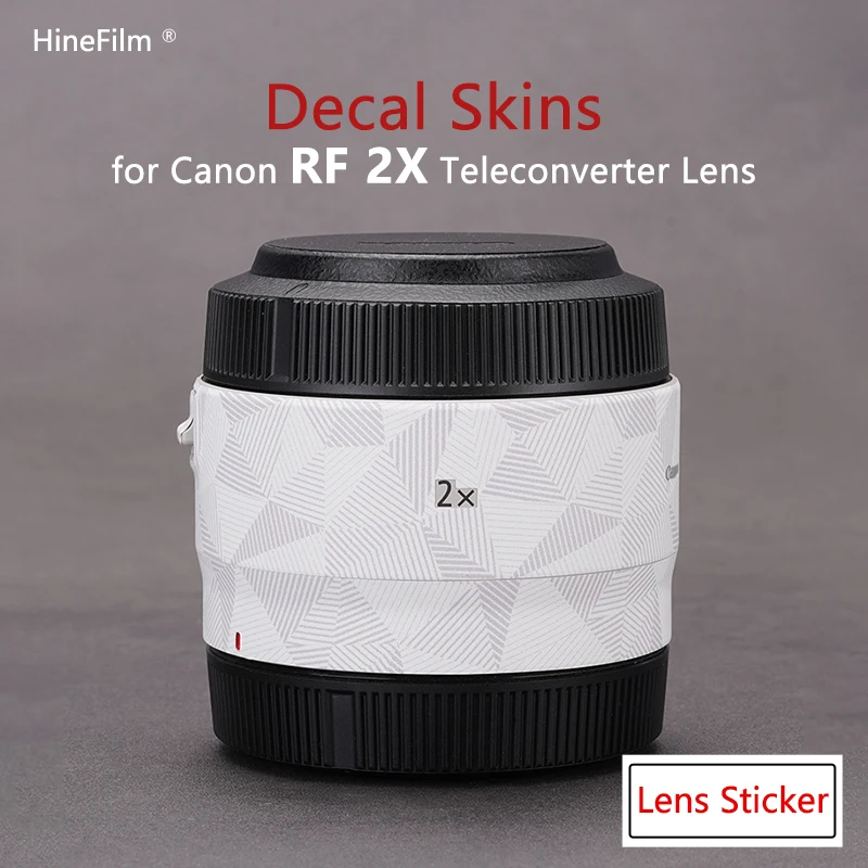 Hinefilm Skin For Canon RF 2X Teleconverter Lens Sticker Coat Wrap RF2X Lens Deal Skin Protective Skin