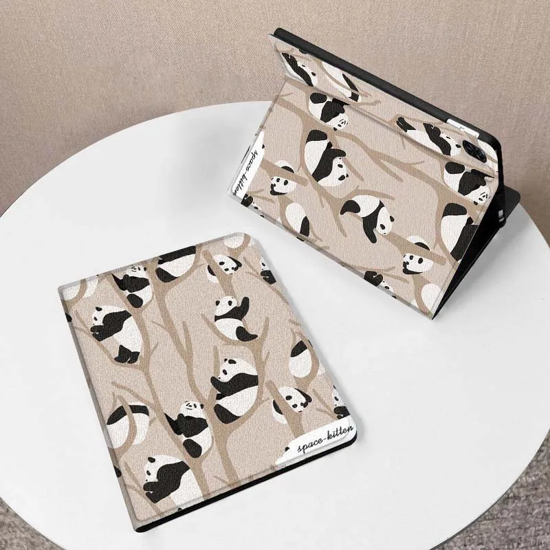 الإبداعية الباندا الكرتون نمط لهواوي MediaPad MatePad M5 M6 11 12 X SE T10 T10s 2 C5e T5 Pro لايت الهواء 11.5 بوصة اللوحي